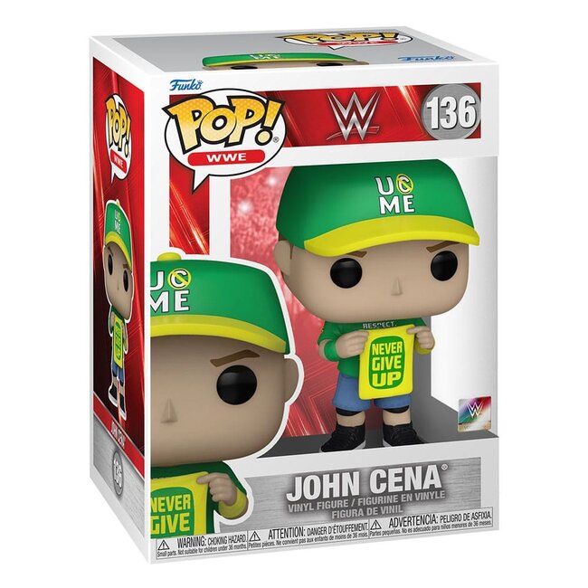 WWE POP! Vinylfigur John Cena (Never Give Up) 9 cm