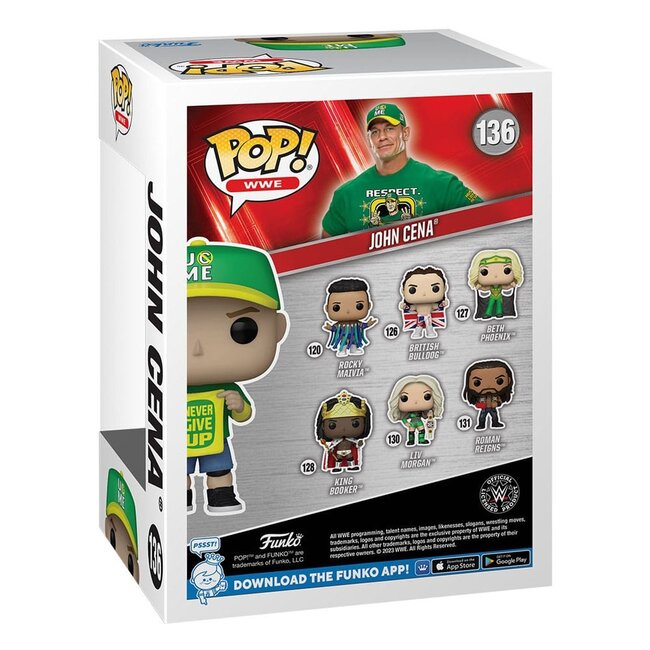 WWE POP! Vinylfigur John Cena (Never Give Up) 9 cm