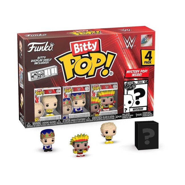 WWE Bitty POP! Vinylfigur 4er-Pack Dusty Rhodes 2,5 cm