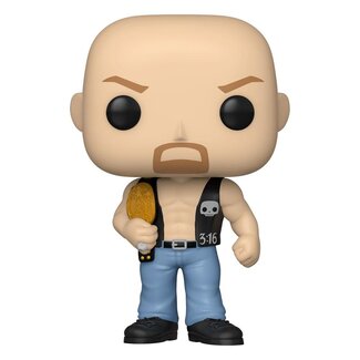 Funko WWE POP! Vinylfigur SC Steve Austin mit Gürtel 9 cm