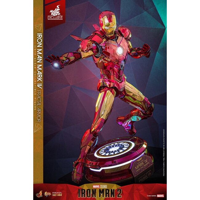 Iron Man Movie Masterpiece Diecast Action Figure 1/6 Iron Man Mark VI (Fractal Armor) Hot Toys Exclusive 33 cm