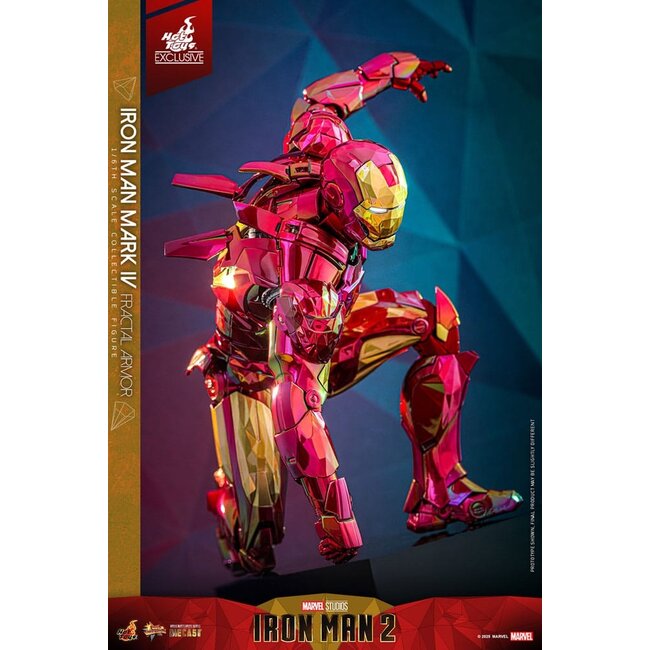 Iron Man Movie Masterpiece Diecast Action Figure 1/6 Iron Man Mark VI (Fractal Armor) Hot Toys Exclusive 33 cm