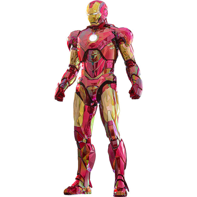 Iron Man Movie Masterpiece Diecast Action Figure 1/6 Iron Man Mark VI (Fractal Armor) Hot Toys Exclusive 33 cm