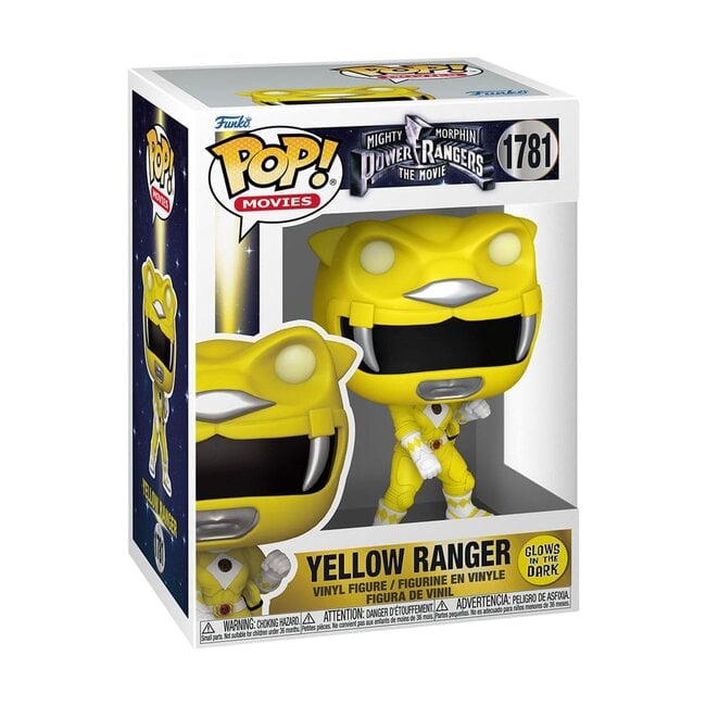 Mighty Morphin Power Rangers: The Movie POP! Movies Vinyl Figuren Gelber Ranger (GITD) 9 cm