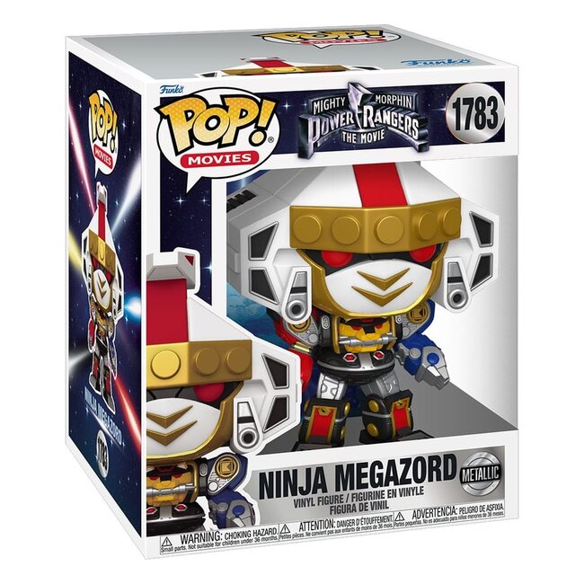 Mighty Morphin Power Rangers: The Movie Super Sized POP! Movies Vinyl Figure Ninja Megazord (Metallic) 15 cm