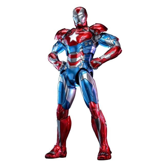 Marvel Comic Diecast Masterpiece Actionfigur 1/6 Iron Patriot Hot Toys Exklusiv 32 cm