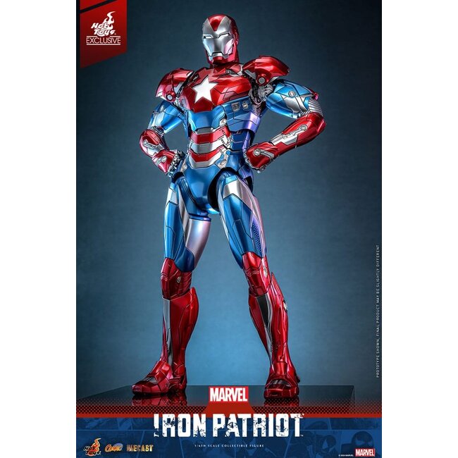 Marvel Comic Diecast Masterpiece Actionfigur 1/6 Iron Patriot Hot Toys Exklusiv 32 cm