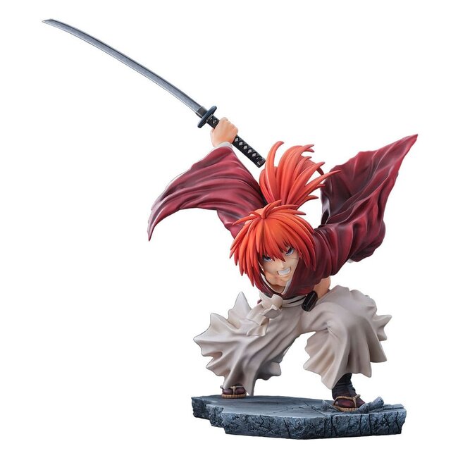 Bellfine Rurouni Kenshin: Meiji Kenkaku Romantan Kyoto Douran PVC Statue 1/6 Kenshin Himura Dragon Flight of Heaven Ver. 26 cm