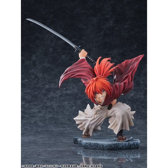 Rurouni Kenshin: Meiji Kenkaku Romantan Kyoto Douran PVC Statue 1/6 Kenshin Himura Dragon Flight of Heaven Ver. 26 cm