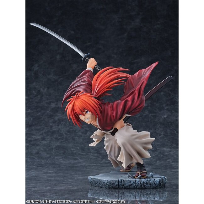 Rurouni Kenshin: Meiji Kenkaku Romantan Kyoto Douran PVC Statue 1/6 Kenshin Himura Dragon Flight of Heaven Ver. 26 cm