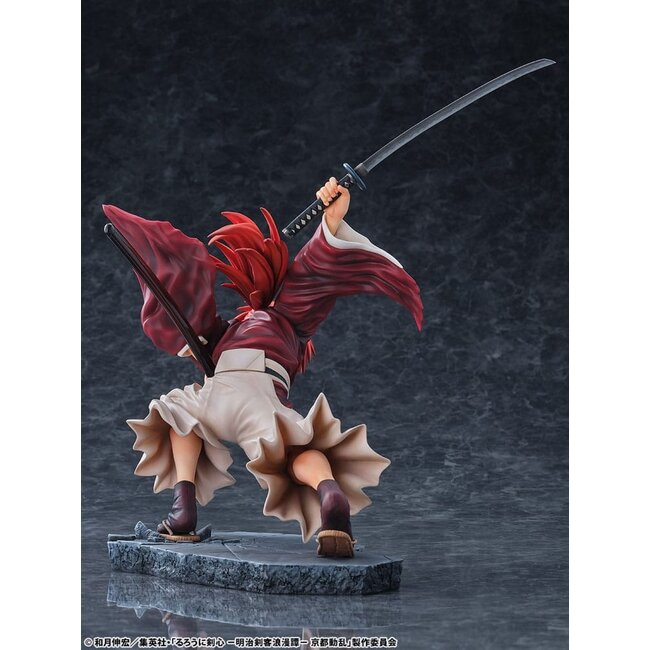 Rurouni Kenshin: Meiji Kenkaku Romantan Kyoto Douran PVC Statue 1/6 Kenshin Himura Dragon Flight of Heaven Ver. 26 cm