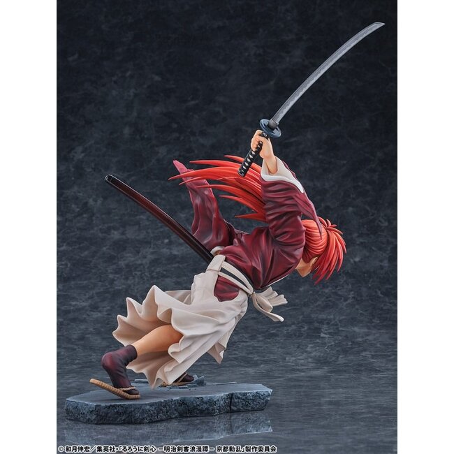 Rurouni Kenshin: Meiji Kenkaku Romantan Kyoto Douran PVC Statue 1/6 Kenshin Himura Dragon Flight of Heaven Ver. 26 cm