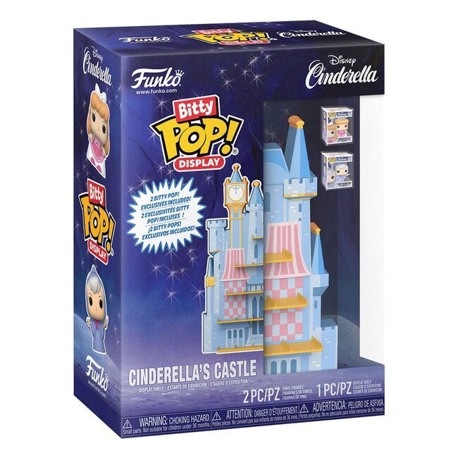 Disney Bitty POP! Display mit 2 Vinylfiguren Cinderellas Schloss