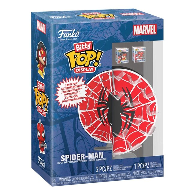 Marvel Bitty POP! Display mit 2 Vinylfiguren Spider-Man Web