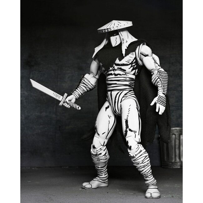 Teenage Mutant Ninja Turtles Action Figure Foot Assassin Black and White 18 cm
