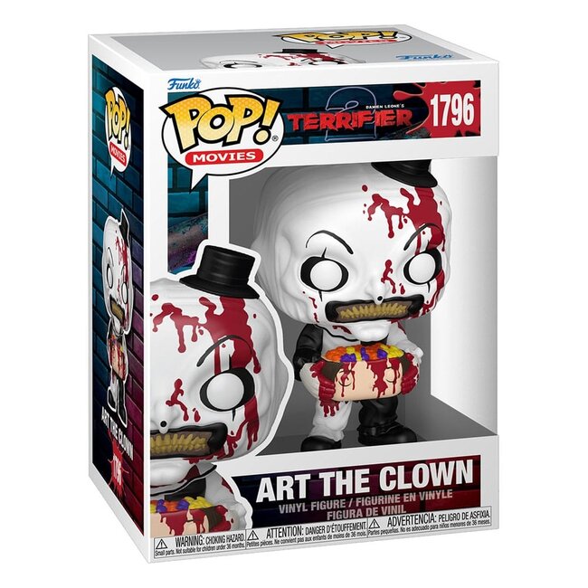 Terrifier 2 POP! Movies Vinylfigur Art der Clown mit Süßigkeitenkopf 9 cm