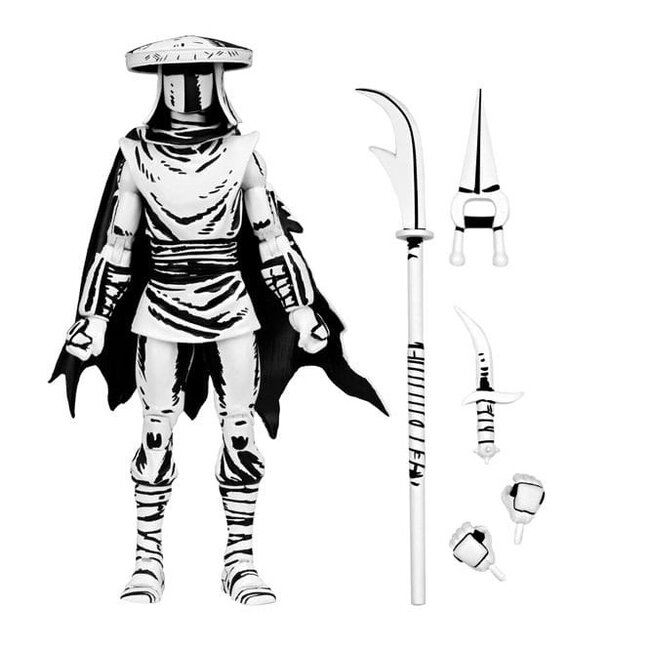 NECA  Teenage Mutant Ninja Turtles Actionfigur Elite Foot Ninja Guard Schwarz & Weiß 18 cm