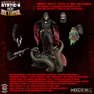 Mezco Toys Origineel personage Static-6 PVC-beeld 1/6 Rumble Society - Doc Nocturnal 38 cm
