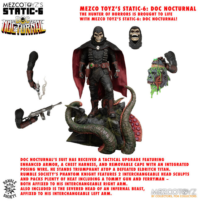 Origineel personage Static-6 PVC-beeld 1/6 Rumble Society - Doc Nocturnal 38 cm
