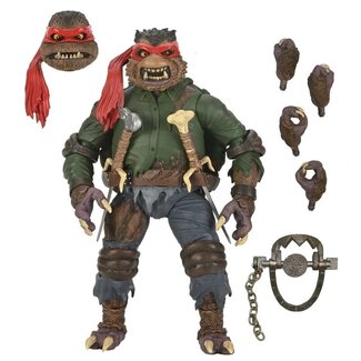 NECA  Universal Monsters x Teenage Mutant Ninja Turtles Action Figure Ultimate Raphael as The Wolfman 18 cm