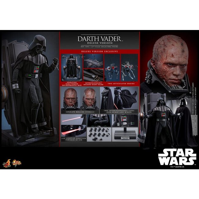 Star Wars: Episode III - Revenge of the Sith Movie Masterpiece Action Figure 1/6 Darth Vader (Deluxe Version) 35 cm