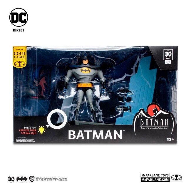 DC Multiverse Actionfigur Batman: Die Zeichentrickserie (Gold Label) 18 cm