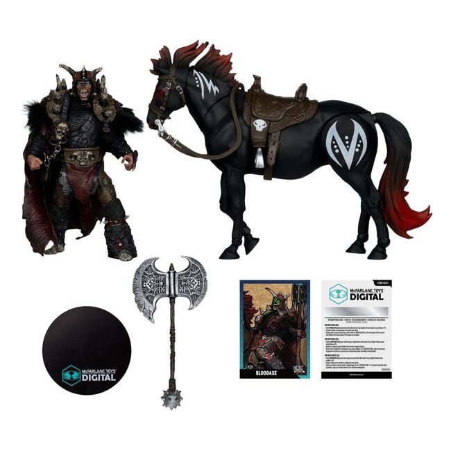 Spawn Action Figure 2-Pack Bloodaxe with Horse (Spawn: The Dark Ages) 18 cm
