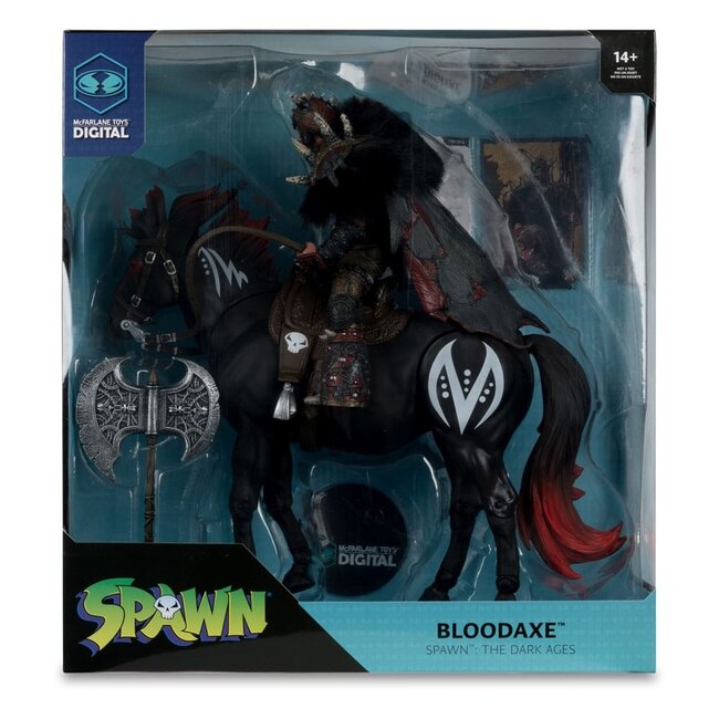 Spawn Actionfiguren-Doppelpack Bloodaxe mit Pferd (Spawn: The Dark Ages) 18 cm