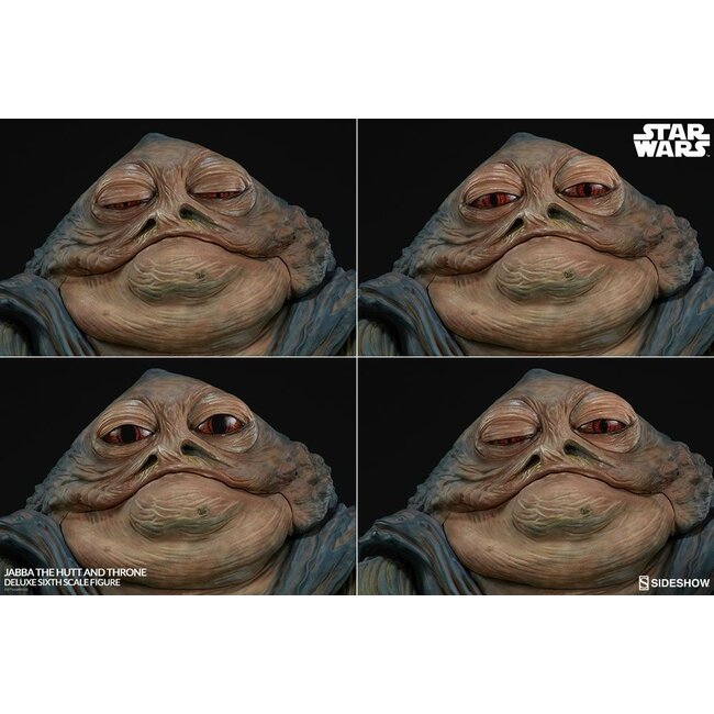 Star Wars Episode VI Action Figure 1/6 Jabba the Hutt & Throne Deluxe 34 cm