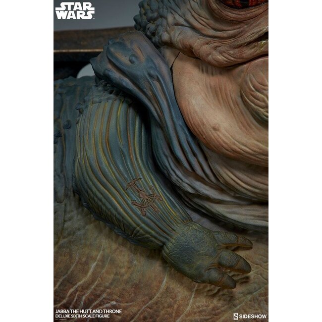 Star Wars Episode VI Actionfigur 1/6 Jabba the Hutt & Throne Deluxe 34 cm