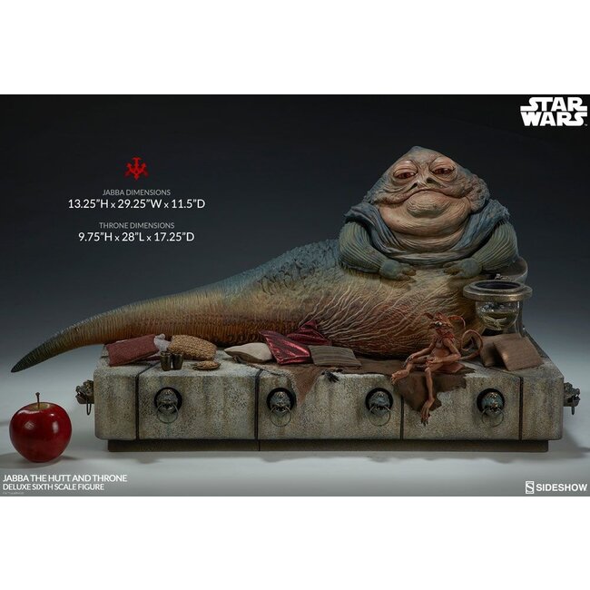Star Wars Episode VI Action Figure 1/6 Jabba the Hutt & Throne Deluxe 34 cm