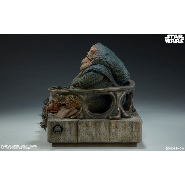Star Wars Episode VI Actionfigur 1/6 Jabba the Hutt & Throne Deluxe 34 cm