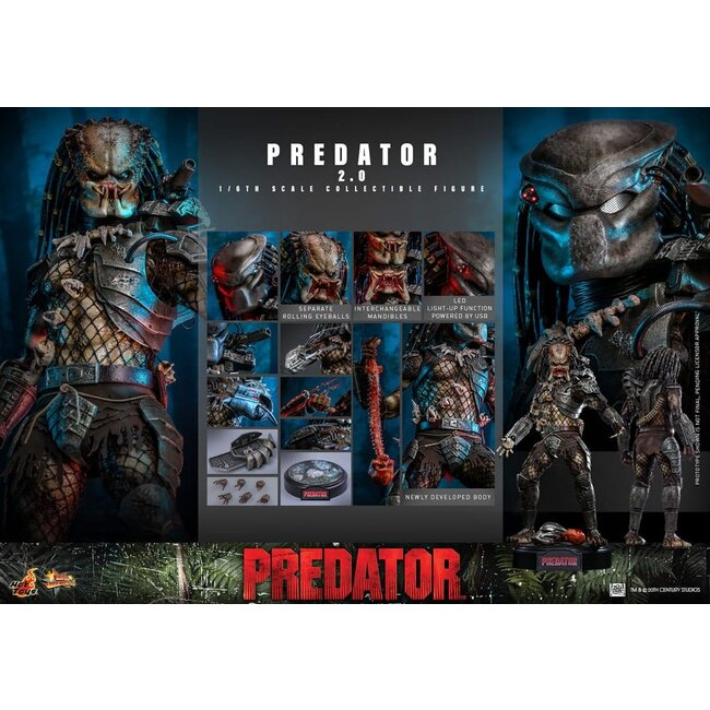 Predator Movie Masterpiece Action Figure 1/6 Predator (2.0) 34 cm