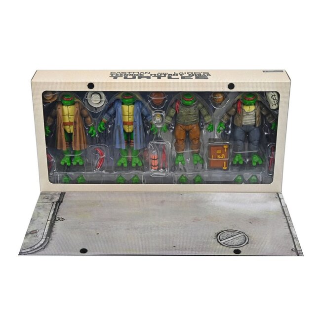 Teenage Mutant Ninja Turtles Action Figure 4 Pack Gangster Turtles 18 cm