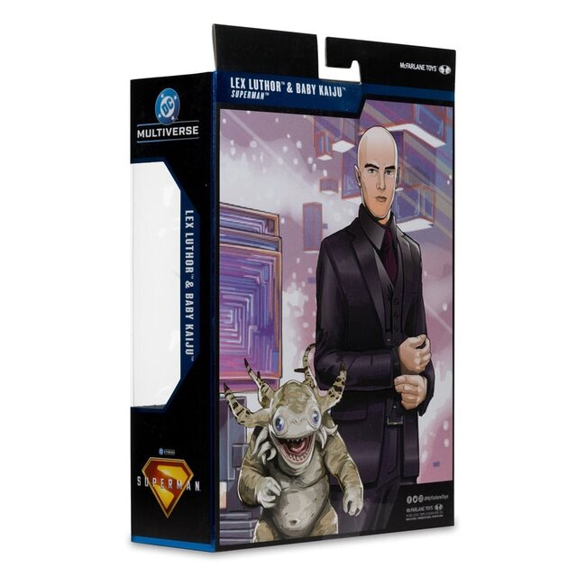 Superman (2025) DC Multiverse Deluxe Actionfigur Lex Luthor mit Baby Kaiju (Deluxe Theatrical Edition) 18 cm