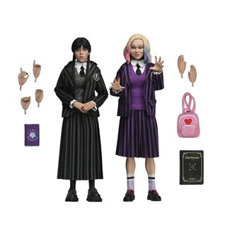 NECA  Wednesday Actionfiguren 2er-Pack Wednesday Addams (Nevermore Uniform) und Enid 20 cm