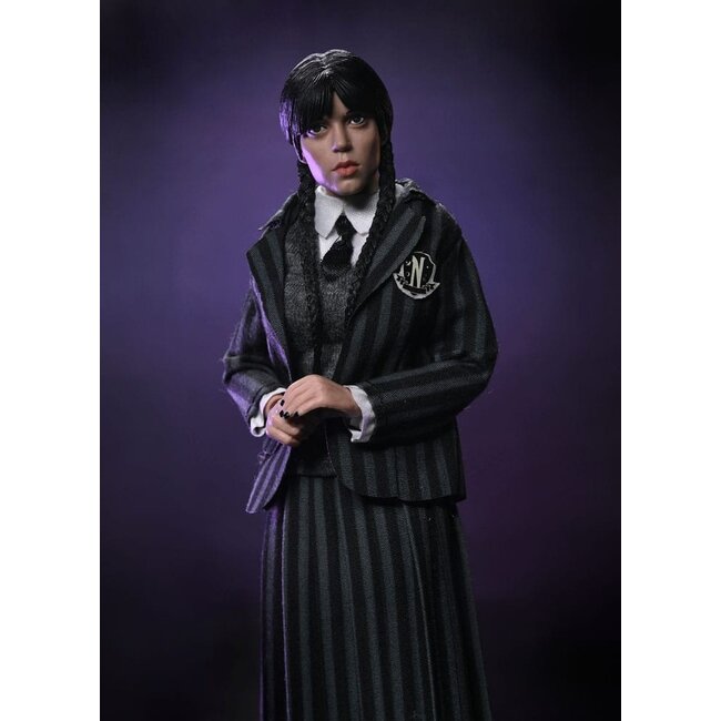 Wednesday Action Figures 2 Pack Wednesday Addams (Nevermore Uniform) and Enid 20 cm