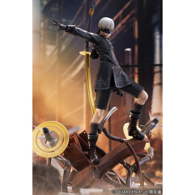 NieR:Automata Ver1.1a PVC Statue 1/7 YoRHa No. 9 Type S Covering Fire 31 cm