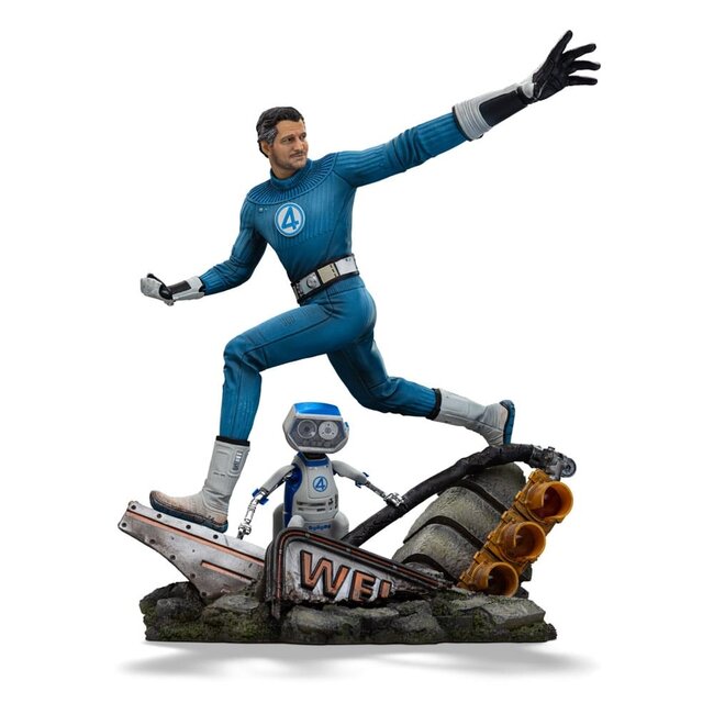 Iron Studios Fantastic Four Art Scale Statue 1/10 Mr. Fantastic und HERBIE 26 cm