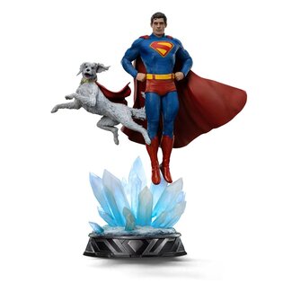 Iron Studios Superman Legacy Art Scale Statue 1/10 Superman & Krypto 32 cm