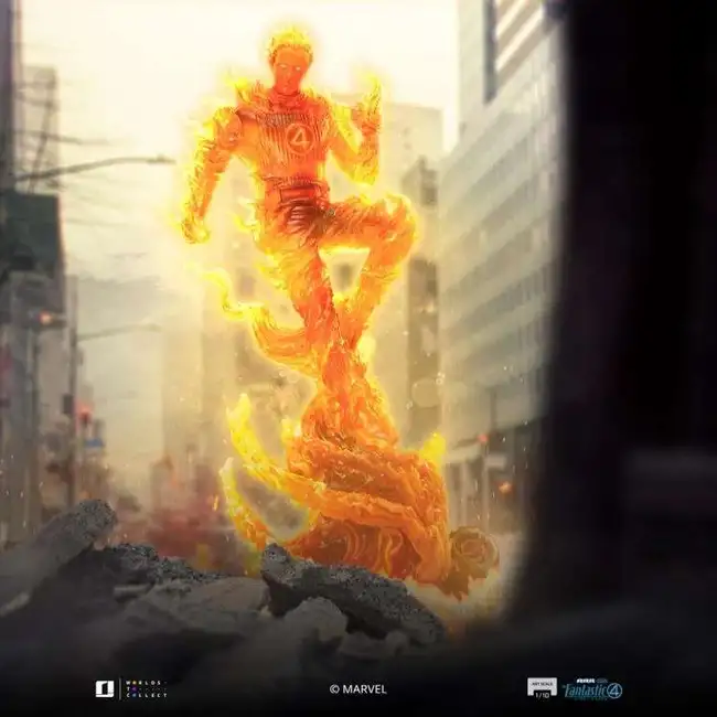 Fantastic Four Art Scale Statue 1/10 Human Torch 30 cm