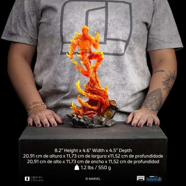 Fantastic Four Art Scale Statue 1/10 Human Torch 30 cm