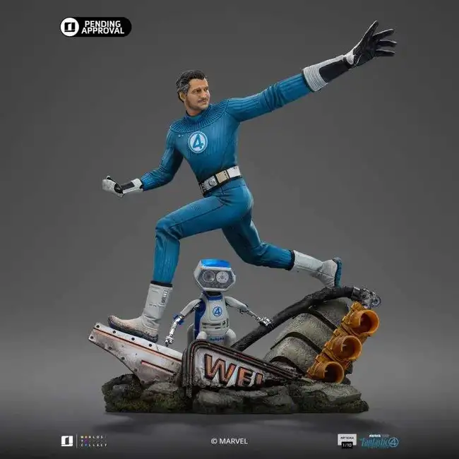Fantastic Four Art Scale Statue 1/10 Mr. Fantastic und HERBIE 26 cm