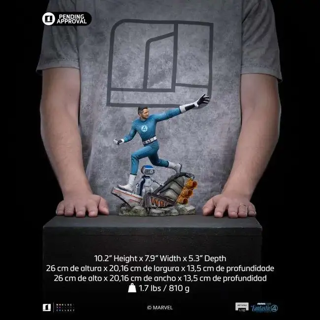 Fantastic Four Art Scale Statue 1/10 Mr. Fantastic und HERBIE 26 cm