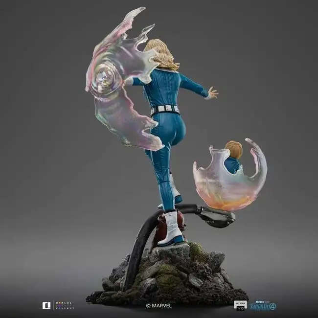 Fantastic Four Art Scale Statue 1/10 Invisible Woman and Franklin 28 cm