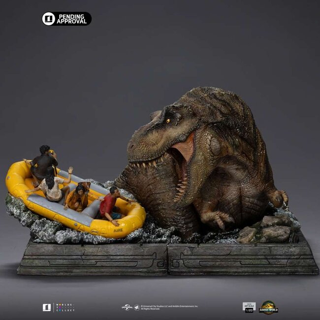 Jurassic World: Rebirth Demi Art Scale Statue 1/20  T-Rex River Attack 22 cm