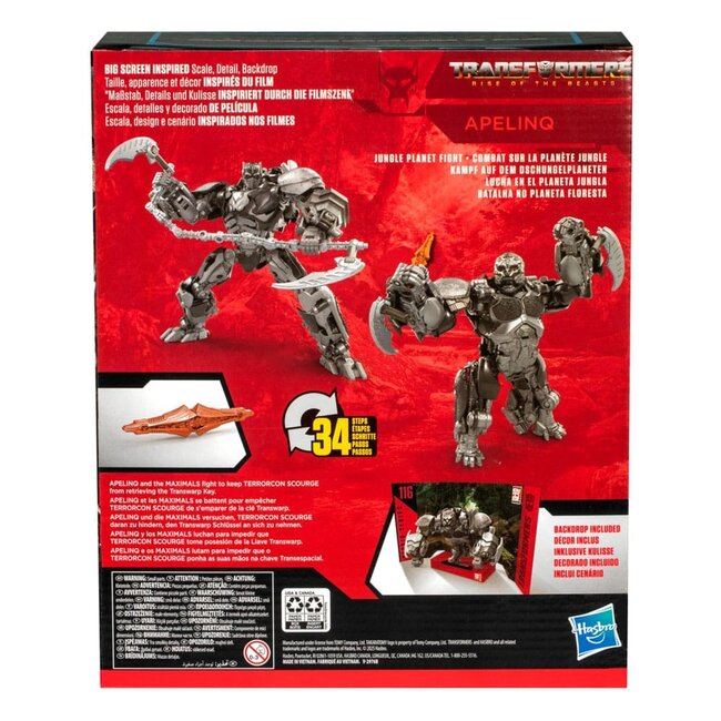 Transformers: Rise of the Beasts Generations Studio Series Leader Class Action Figure Apelinq 22 cm