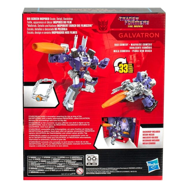 Die Transformers: The Movie Studio Series Leader Class Actionfigur Galvatron 22 cm