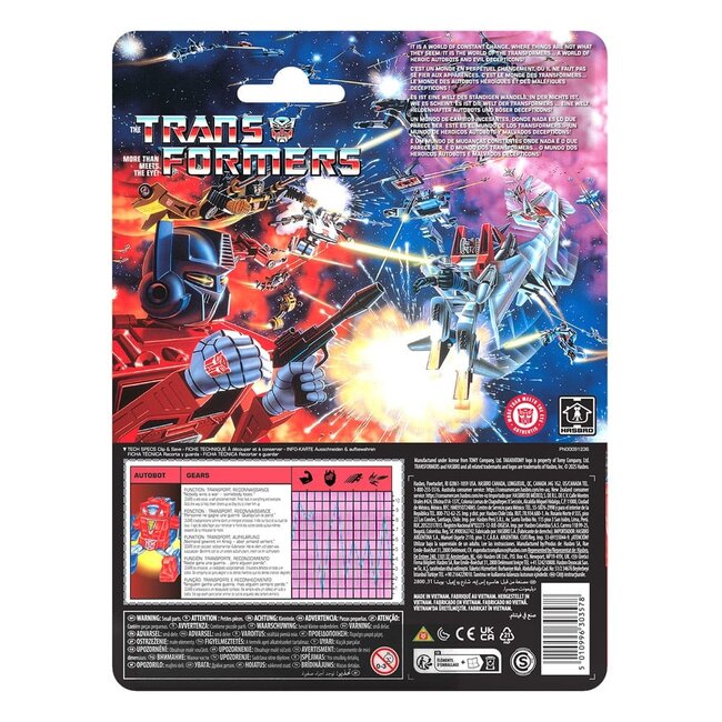 Die Transformers Retro G1 Actionfigur Autobot Gears 12 cm