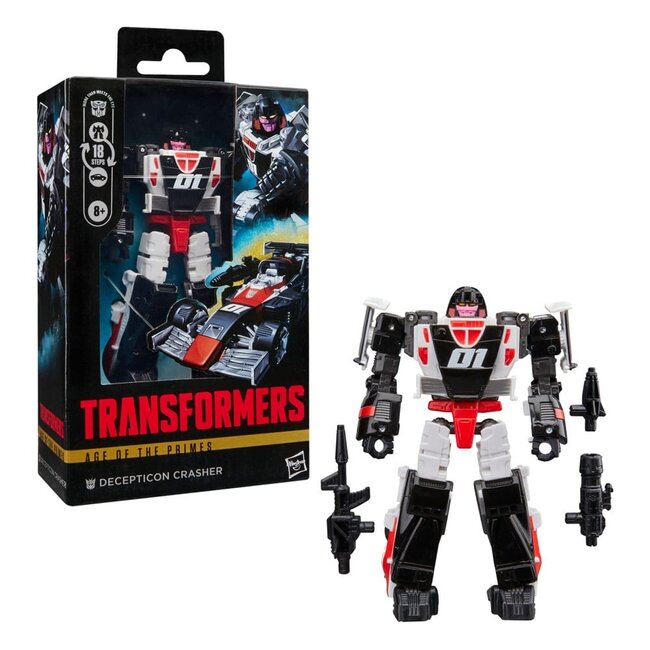 Transformers Age of the Primes Deluxe Class Decepticon Crasher 14cm